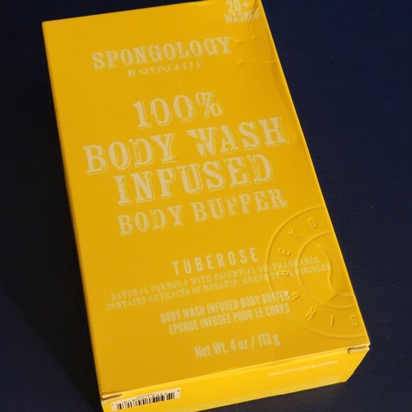 SPONGOLOGY by Spongellé TUBEROSE Body Wash Infused Body Buffer - Picture 2 of 10